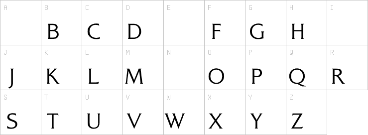 Uppercase characters