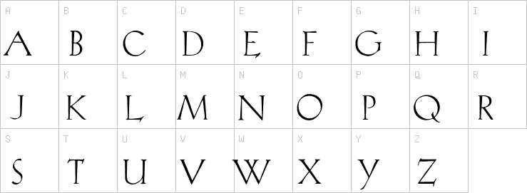 Uppercase characters