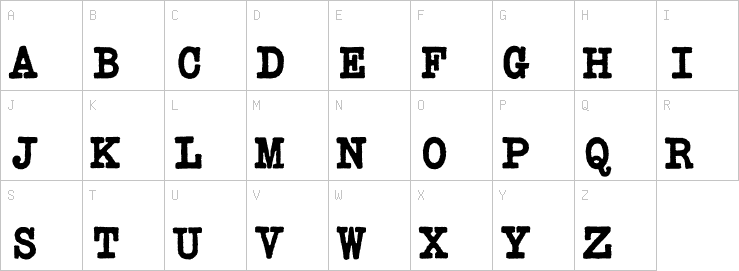 Uppercase characters