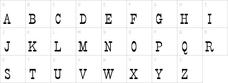Uppercase characters
