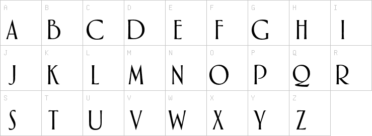 Uppercase characters