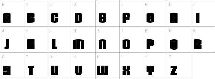 Uppercase characters