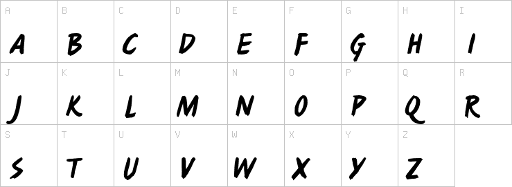 Uppercase characters
