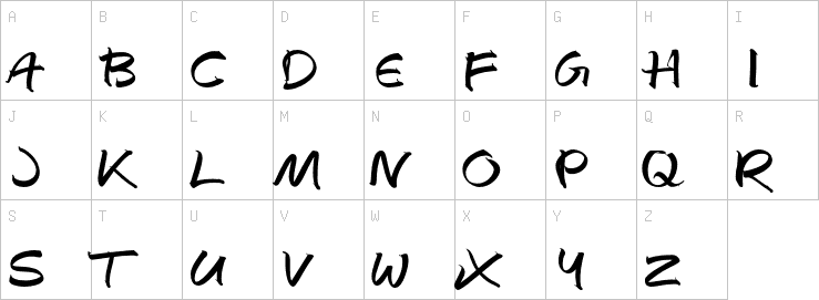 Uppercase characters