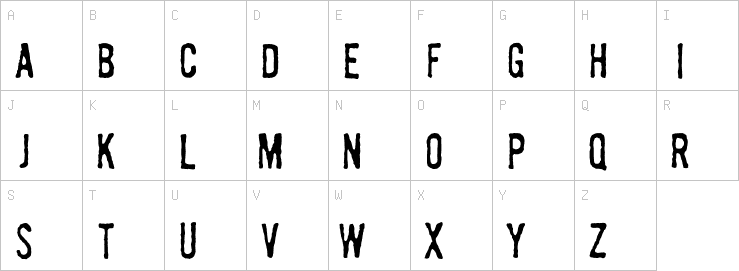 Uppercase characters