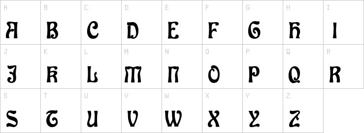 Uppercase characters