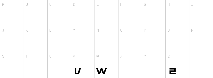Uppercase characters