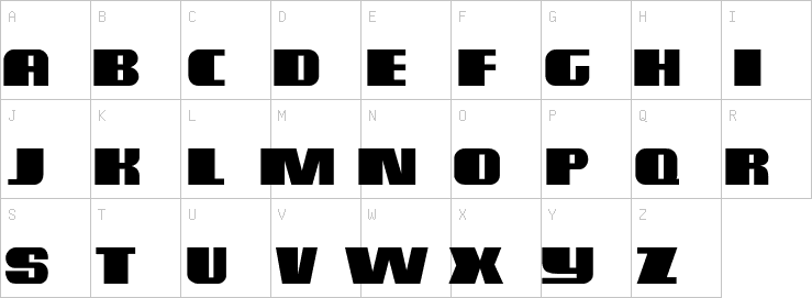 Uppercase characters