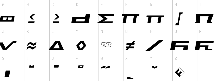 Uppercase characters
