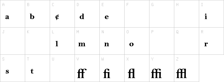 Uppercase characters
