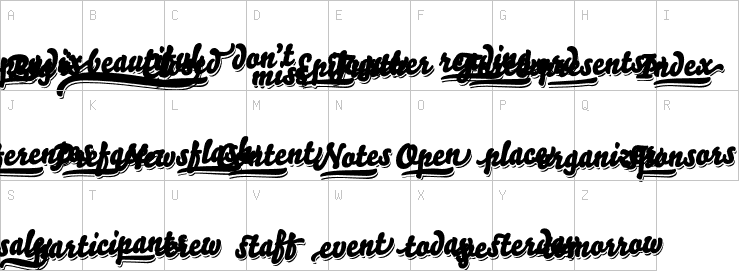Uppercase characters