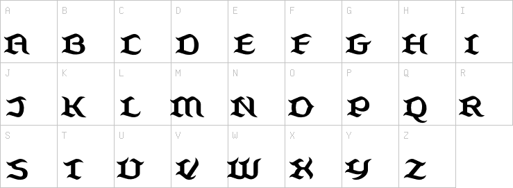 Uppercase characters