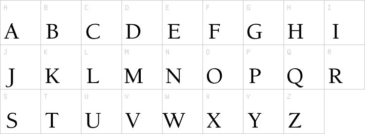 Uppercase characters