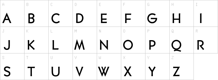 Uppercase characters