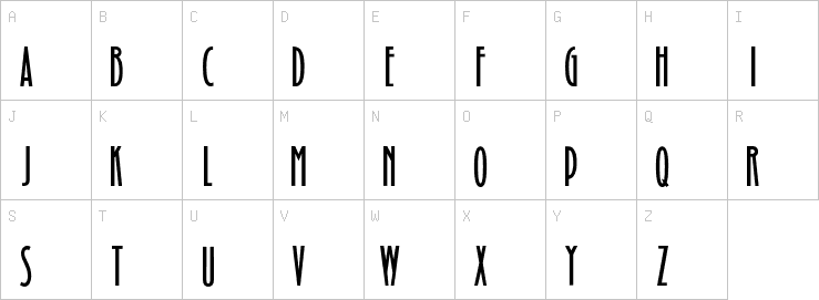 Uppercase characters