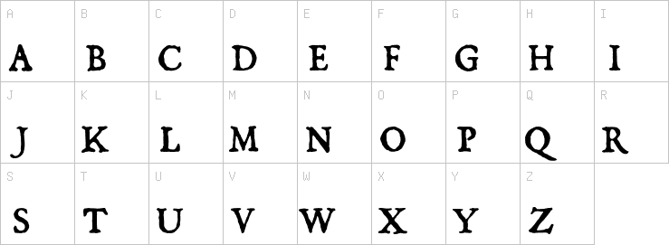 Uppercase characters