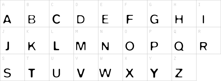 Uppercase characters