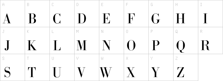 Uppercase characters