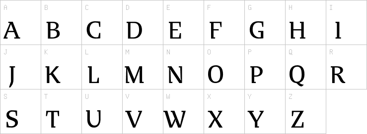 Uppercase characters
