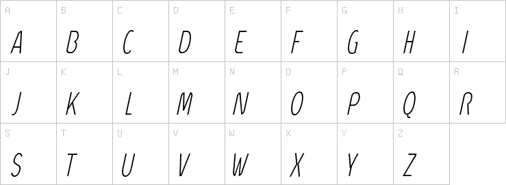 Uppercase characters