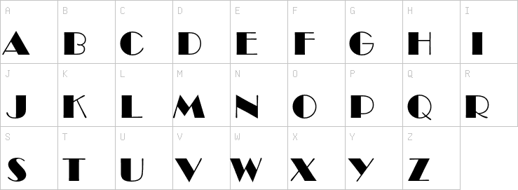 Uppercase characters