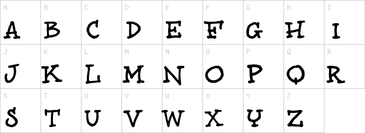 Uppercase characters