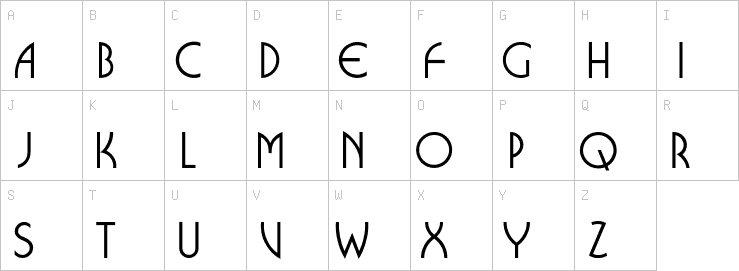 Uppercase characters