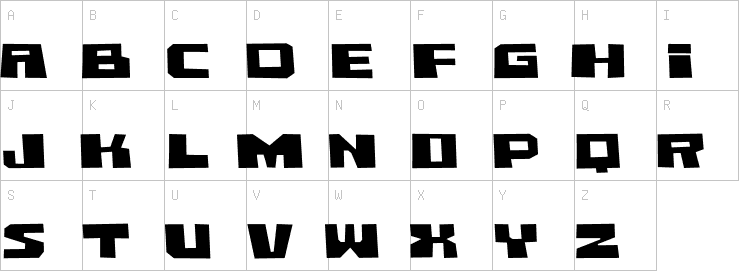 Uppercase characters