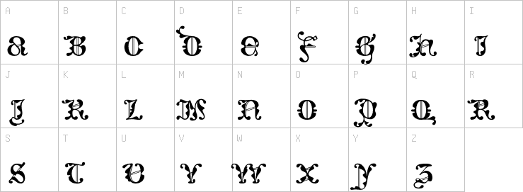 Uppercase characters