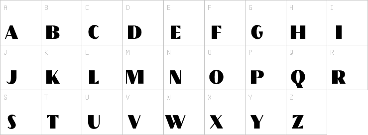 Uppercase characters
