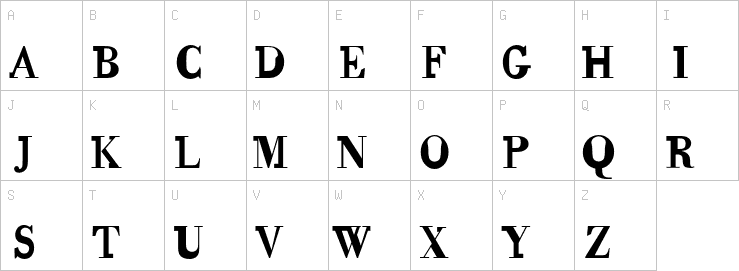 Uppercase characters
