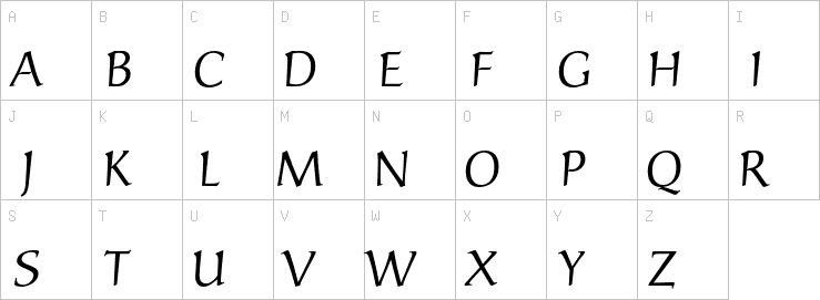 Uppercase characters