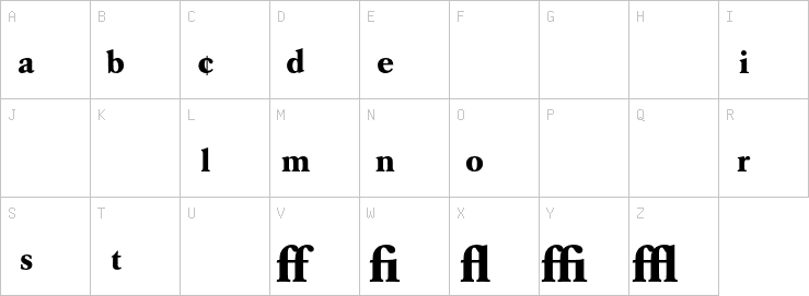 Uppercase characters