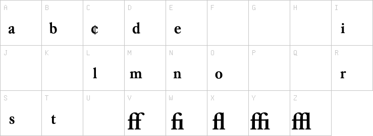 Uppercase characters