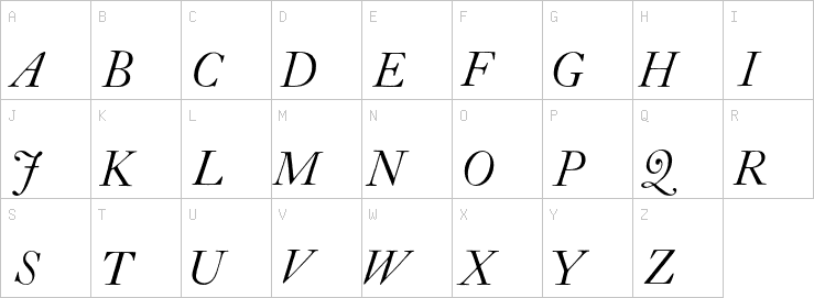 Uppercase characters