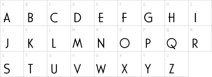 Uppercase characters