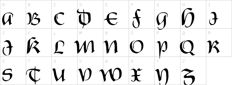 Uppercase characters