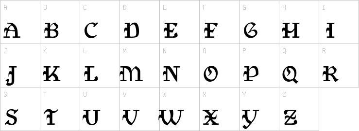 Uppercase characters