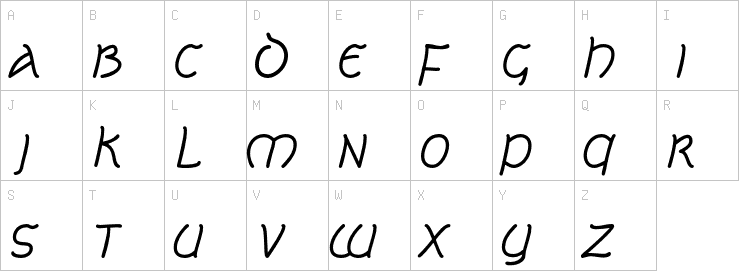 Uppercase characters