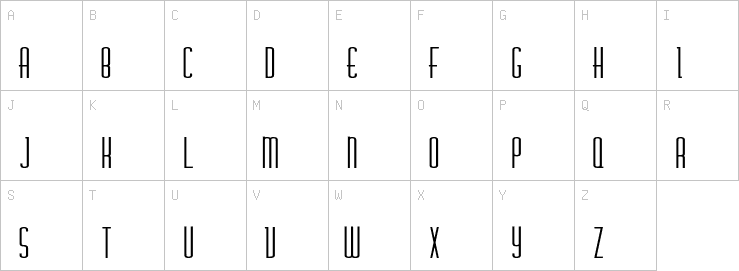 Uppercase characters