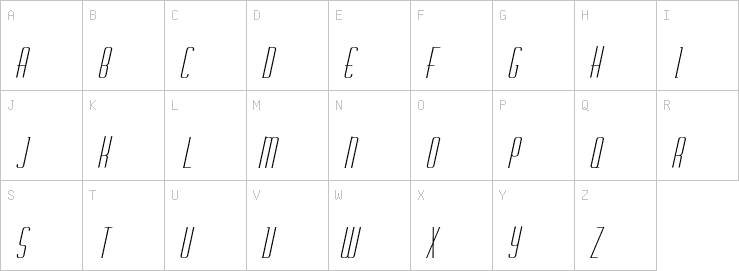 Uppercase characters