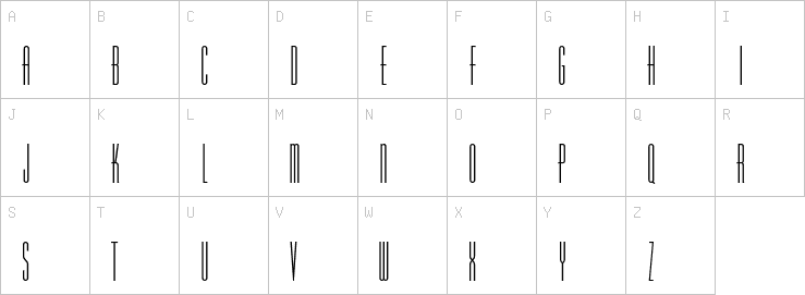 Uppercase characters