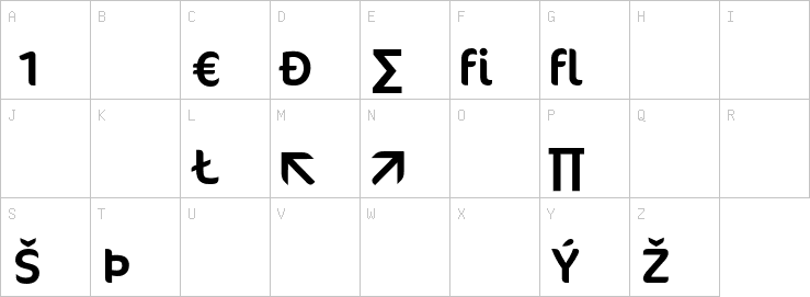 Uppercase characters