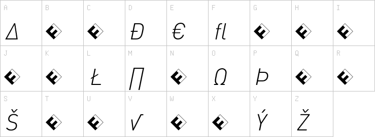 Uppercase characters