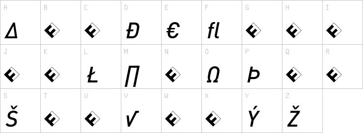 Uppercase characters