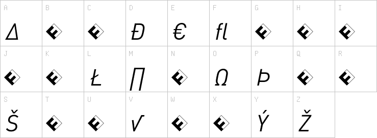 Uppercase characters
