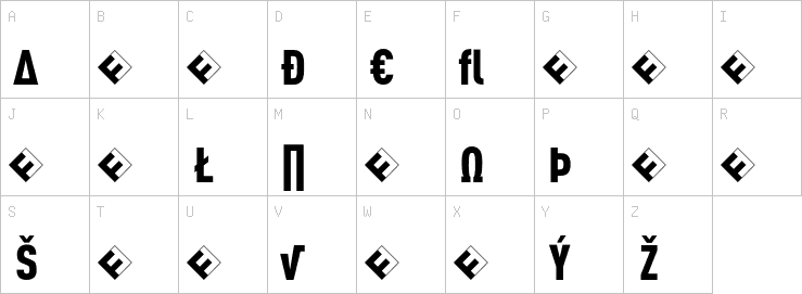 Uppercase characters