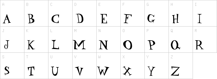 Uppercase characters