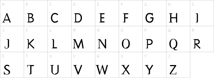 Uppercase characters