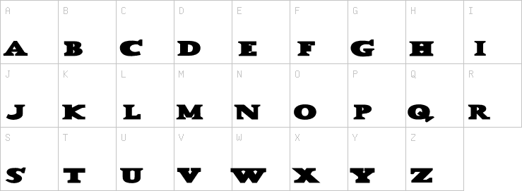 Uppercase characters
